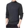 thumbnail image 6 of guisaled Mens Turtleneck Long Sleeve Shirts Big and Tall Casual Slim Fit Solid Classic Basic Tops Knitted Lightweight Crewneck Sweaters, 6 of 6