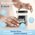 Simple Shine Silver Jewelry Cleaner Solution Cleaning for Sterling Jewelry, Coins, Silverware