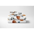 thumbnail image 2 of Sweet Jojo Designs Watercolor Sports Theme Boy Queen Size Sheet Set 4 Piece, 2 of 5