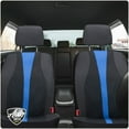 thumbnail image 3 of Auto Drive 2-Piece Black-Blue Marlo Seat Covers – Durable, Water-Resistant Polyester Fabric, 3 of 6