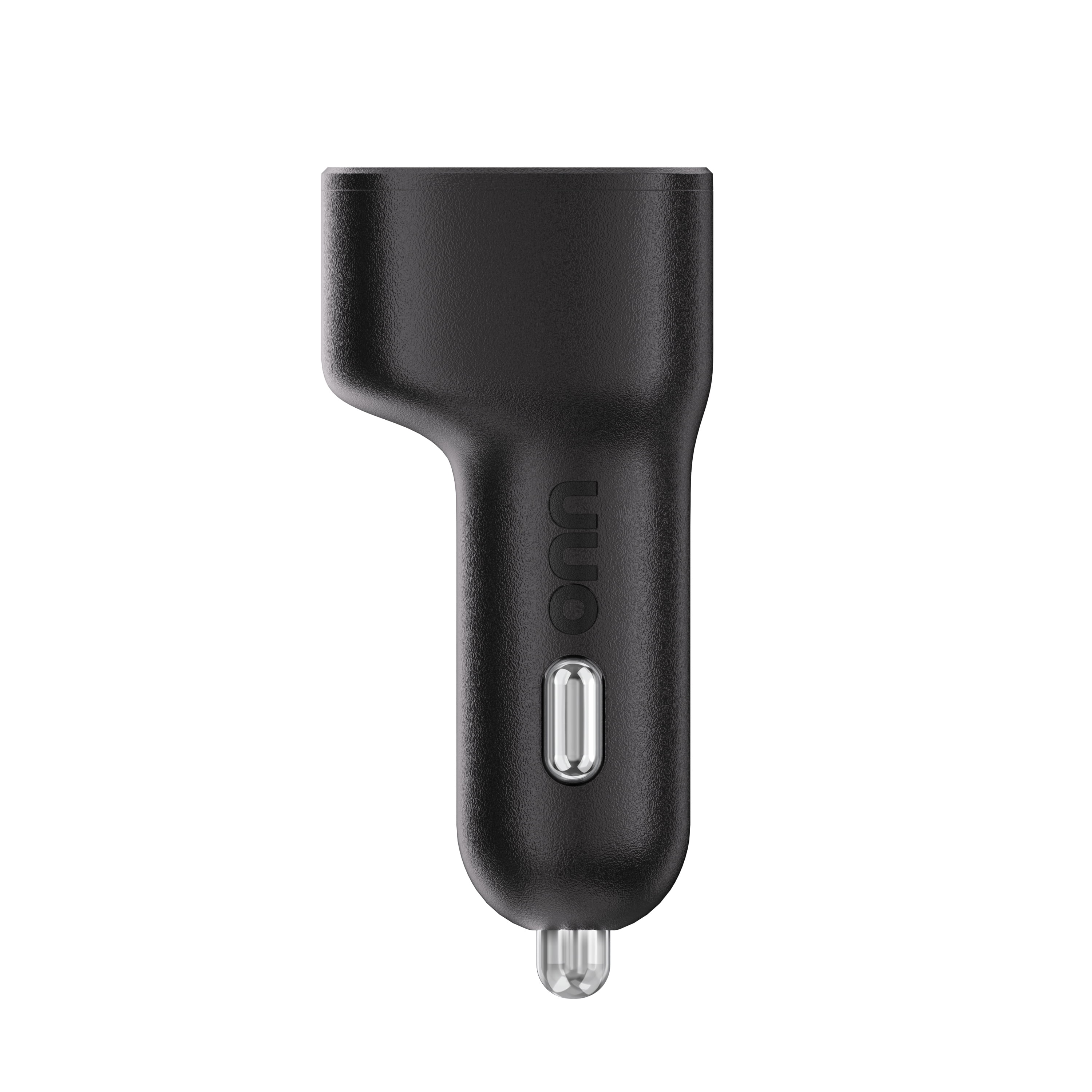 (2 pack) onn 40W Dual USB-C Port Car Charger, Fast Charging, USB-IF Certified, Black, Compatible with iPhone Series, Samsung Galaxy, Google Pixel and More