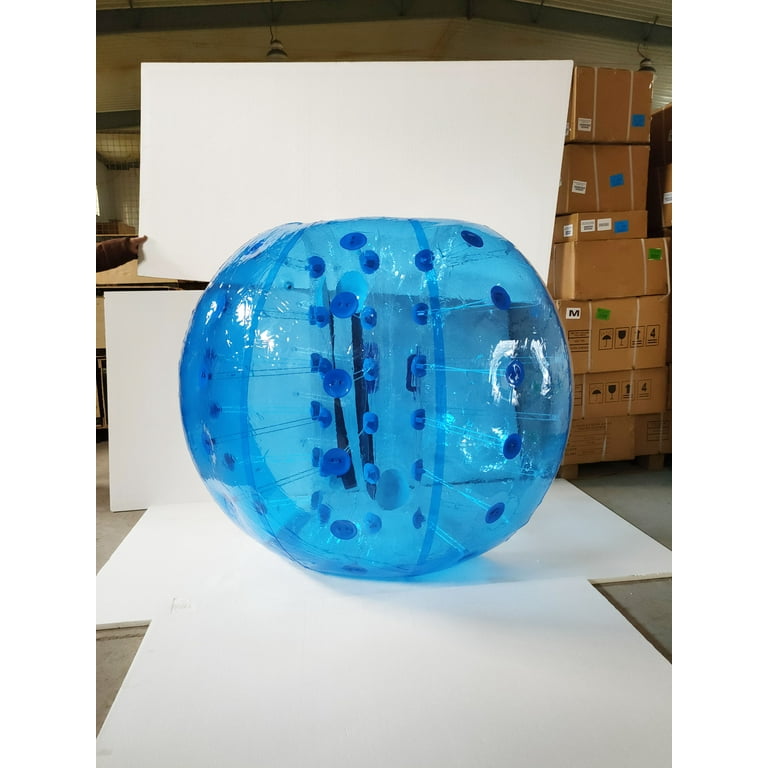 INTBUYING 1.5m Inflatable Bumper Ball Kids Adults Transparent Body Bubble Ball PVC without Air Blower