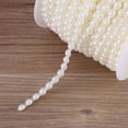 thumbnail image 3 of XingJian Guirlande de Perles Demi-Rondes Imitation Ligne Double Coton - 25m/rouleau (Beige), 3 of 3