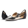 thumbnail image 2 of Dream Pairs Women's Casual D'Orsay Pointed Plain Ballet Comfort Soft Slip On Flats Shoes BLACK/PEWTER FLAPOINTED-NEW size 6, 2 of 4