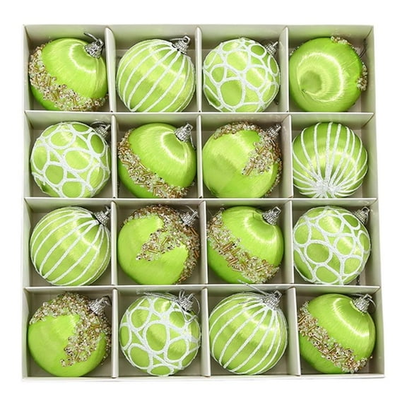 Christmas Balls Ornaments,16 Pcs Christmas Ball Ornaments Set, Colored Shatterproof Plastic Decorative Hanging Tree Decorations Baubles Set, for Xmas Tree Decor Holiday Party Wedding Decoration
