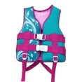 thumbnail image 3 of Chalecos salvavidas para niños pequeños, chalecos salvavidas para deportes acuáticos, traje de baño para niños Verde XS, 3 of 9