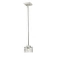 thumbnail image 3 of Z-Lite Rubicon Clear Glass Steel Mini LED Pendant in Brushed Nickel, 3 of 4