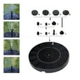 thumbnail image 3 of Rush 2.5W Solar Fountain, Solar Fountain Pump for Bird Bath with 6 Nozzles, 6.3" Solar Powered Water Fountain Pump for Garden, Ponds, Pool, Fish Tank, Outdoor and Aquarium S775, 3 of 5