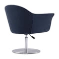 thumbnail image 6 of Voyager Orange and Brushed Metal Woven Swivel Adjustable Accent Chair (Set of 2), 6 of 9