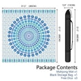 thumbnail image 2 of Boho Design Extra Large Rubber Playing Pad 31.5 Inch Square Mahjong Table Mat Features Non-Slip Grip and Noise Reducing Properties for Tiles and Cards, 2 of 7