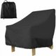 thumbnail image 1 of Funda para sillón de jardín de exterior con asiento profundo, funda impermeable 210D, 80 x 85 x 91 cm (negra), 1 of 5