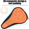 thumbnail image 5 of Funda para sillín de bicicleta, funda de asiento de bicicleta de espuma para bicicleta de montaña (naranja), 5 of 5