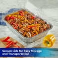 thumbnail image 3 of EZ Foil All Purpose 12 LB Roaster Disposable Aluminum Pan with Lid, 13 x 9 in., 1 Count, 3 of 7