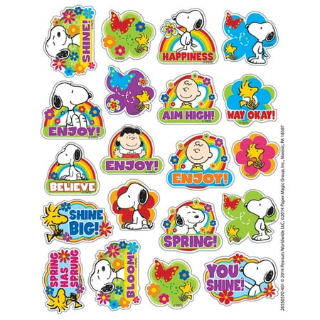UPC: 0073168266229 | EU-655057 – Peanuts Spring Theme Stickers by Eureka