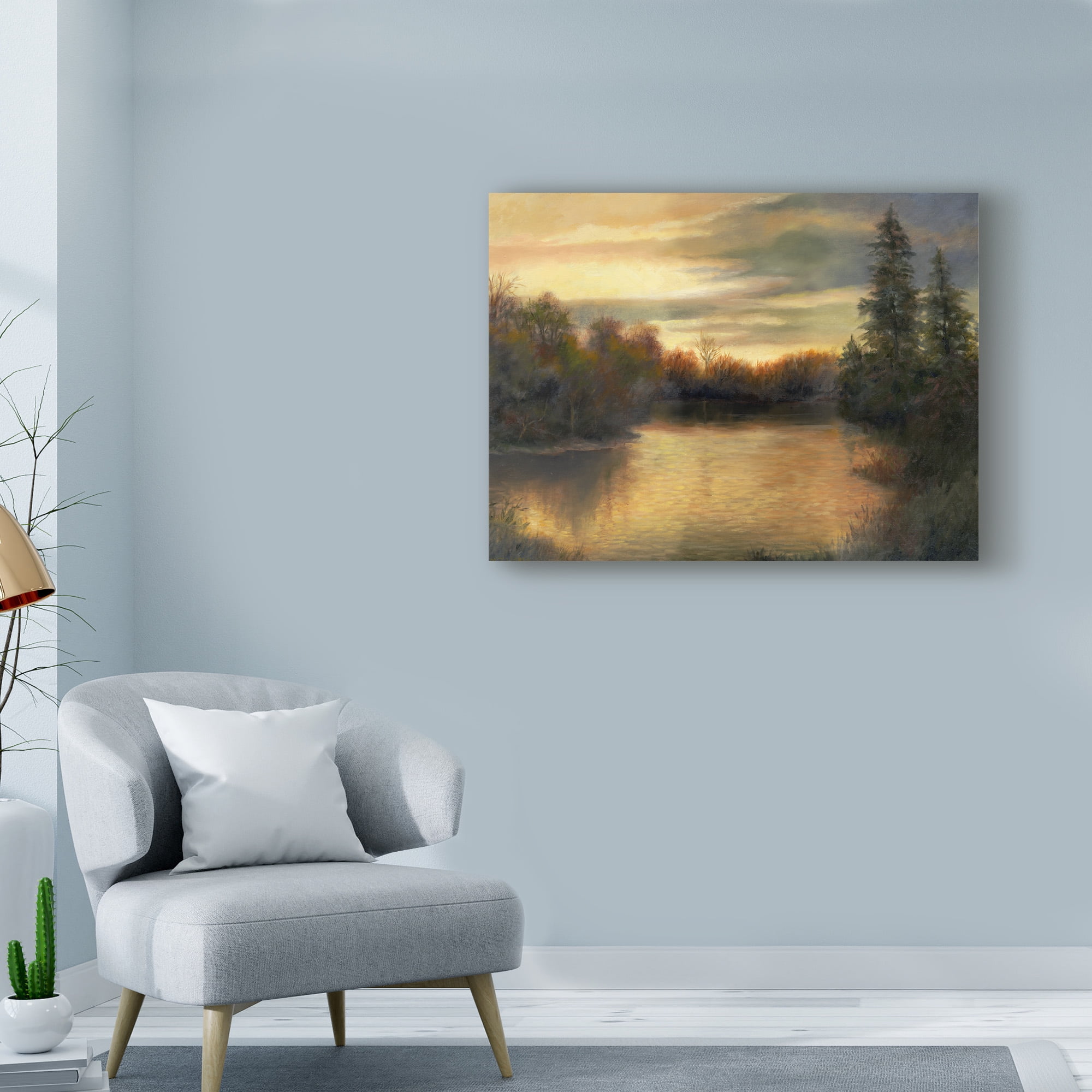 Trademark Fine Art 'Golden Moments' Canvas Art by Mary Jean Weber