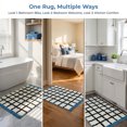 thumbnail image 6 of REGALWOVEN Bathroom Rugs Checkered Extra Soft Absorbent Plush Bath Mat, Non Slip Machine Washable Blue 24" x 16", 6 of 6