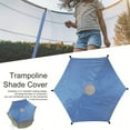thumbnail image 3 of Pebbuoy 6/8/10/12/14-Foot Trampoline Sunshade Cover UV Resistant Waterproof Oxford Cloth Universal 6 Poles Trampoline Canopy Sun Protection Rainproof Tent Cover, 3 of 6
