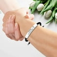 thumbnail image 2 of Dad Braided Bracelets Father's Day Gifts from Son Daughter Stainless Steel Engraved Adjusted Braided Bracelets Birthday Christmas Presents for Papa Daddy-TO MY DAD Black 01 YR01, 2 of 5