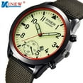 thumbnail image 2 of Guodhu Watches for Men - Military Sport Luminous Watch with Nylon Strap Auto Date Stylish Men Analog Quartz Watches Excellent as Fathers Day Gifts or Memorable Anniversary Gifts for Men, 2 of 3
