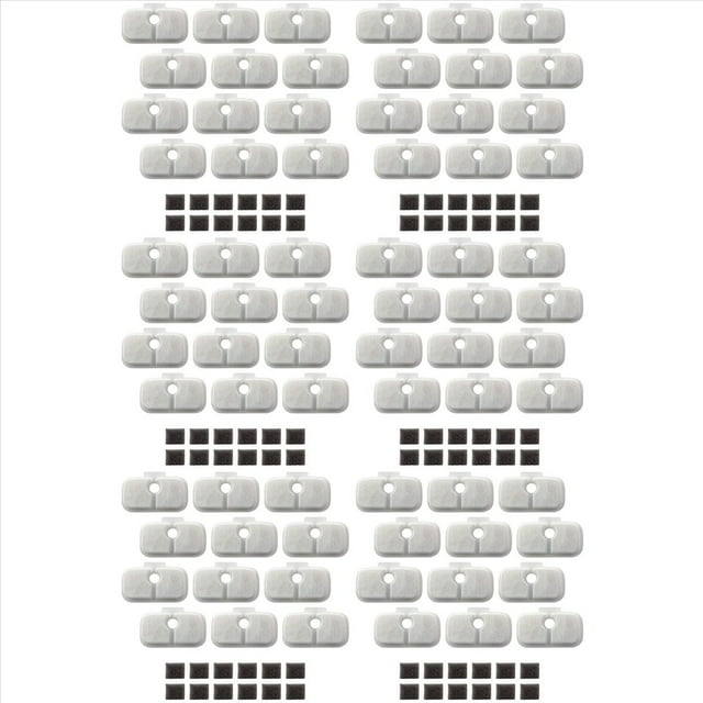 72X Filtros de Repuesto para Fuente de Agua para Gatos PLWF105/PLWF115/PLWF005, Triple Filtración