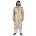 thumbnail image 1 of Atasi Tenue Traditionnelle de Fête Kurta à Manches Longues Col Mandarin Tenue Décontractée, 1 of 6