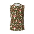 thumbnail image 6 of Lsque Mushrooms and Autumn Print Men's Cotton Blend Sleeveless Muscle Shirts (S-3XL)- Moisture Wicking, Odor Protection, UPF 30+,3X-Large, 6 of 8