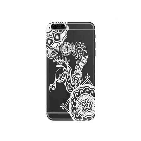 Iphone 6 Case Samoan Tattoo Tribal Flower India Henna Tattoo Style Phone Case for the Apple Iphone 6 - Floral Pattern Cases ()
