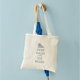 thumbnail image 4 of CafePress - Keep Calm And Ice Skate Tote Bag - Unisex Canvas Tote Bag, Beige, 1-Piece, 4 of 6