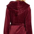 thumbnail image 6 of AOOCHASLIY Bath Robes for Women Clothes Plush Robes Casual Long Sleeve Hooded Belt Pocket Long Bathrobe Home Sleepwear, 6 of 8