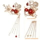 thumbnail image 5 of 1 par de pinzas para el cabello de novia con forma de mariposas y flores, accesorios para el cabello, joyería para el cabello de mujer, 5 of 8