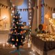 thumbnail image 3 of Adornos de bolas de Navidad, adornos para árbol de Navidad preencordados, bolas colgantes navideñas de color naranja, 3 of 4