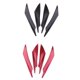 thumbnail image 1 of 8pcs Alerón de Coches Reducir Resistencia de Aire Piezas de Decoración Modificaciones #Rojo+Negro DYNWAVEMX Spoiler delantero universal, 1 of 8