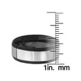 thumbnail image 3 of West Coast Jewelry Men's Two Tone Stainless Steel Beveled Edge Band Ring (8mm), 3 of 4