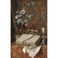 thumbnail image 2 of Francesco Malacrea 11x14 Black Ornate Wood Framed Double Matted Museum Art Print Titled: Still Life with Folients, 2 of 5