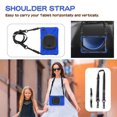 thumbnail image 5 of Case for Samsung Galaxy Tab A9 8.7 inch, 360 Degree Rotating Hand Grip Shockproof Cover with Shoulder Strap, Blue, 5 of 7