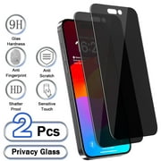 Xhy iPhone 15 Privacy Screen Protector 6.1 Inch,2 Pack Anti Spy Privacy Tempered Glass 9H Hardness Scratch Resistant Bubble Free Rugged Durable Easy Installation