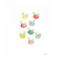 thumbnail image 2 of Kelle, Ann 12x14 White Modern Wood Framed Museum Art Print Titled - Bumblebee Friends, 2 of 4