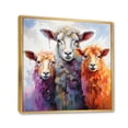 thumbnail image 2 of Designart "Through Time Sailboat Sailing painting II" Animals Floater Framed Canvas Wall Art, 2 of 7