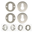 thumbnail image 3 of FRCOLOR Lock Cover 2 Sets Stainless Steel Keyhole Cover Door Lock Protection Cover (Silver),2.01"X2.01"X0.35", 3 of 5