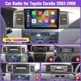 thumbnail image 2 of Radio de coche Leadfan 4G 64G con Carplay Android Auto GPS Corolla, 2 of 7