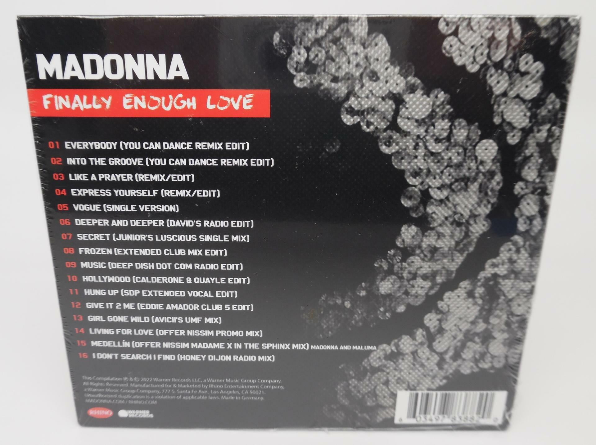 Madonna - Finally Enough Love - Electronic - CD - Parental