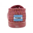 thumbnail image 3 of Toms Classic Houndstooth Girl's Shoes Size 13.5, Color: Red, 3 of 5