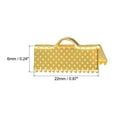 thumbnail image 2 of Uxcell Ribbon Crimp Clamp Ends, 22mm Bookmark Pinch Cord End Clasps for DIY Gold Tone 100Pack, 2 of 6