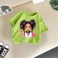 thumbnail image 5 of MEZZALL T-Shirt Graphique Mignon pour Fille, Col Rond, Manches Courtes, Tee d'Été Décontracté, T-Shirts Hauts, Vert Pâle, 13-14 Ans, 5 of 5