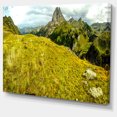 thumbnail image 2 of Bright Green Mountain Panorama - Landscape Canvas Art Print, 2 of 4