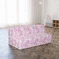 thumbnail image 4 of Abstract Foldable Mattress, Retro Modern Pastel Shapes, 78.7" x 47.2", Dark Magenta Mauve Grey, by Ambesonne, 4 of 6