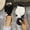 #0042-Black, variant on Xucatan Women's Color Block Sandals, Layered Fabric Flower Flat Slides, Two Tone Wrap Strap Summer Slippers, Versatile Beach Casual Footwear Gift