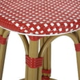 thumbnail image 7 of Dohney Outdoor French Aluminum 29.5 Inch Barstools, Set of 4, Red, White, and Bamboo Finish, 7 of 7