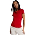 thumbnail image 1 of Polo Tommy Hilfiger de algodón elástico ajustado para mujer, 1 of 5