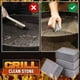thumbnail image 4 of Eigraketly Bloque de limpieza para parrilla de barbacoa, 1/2 Uds., piedra para limpieza de barbacoa, parrillas para barbacoa, limpiador de grasa para Estufas de camping PC 1 Eigraketly OD000383-01, 4 of 6